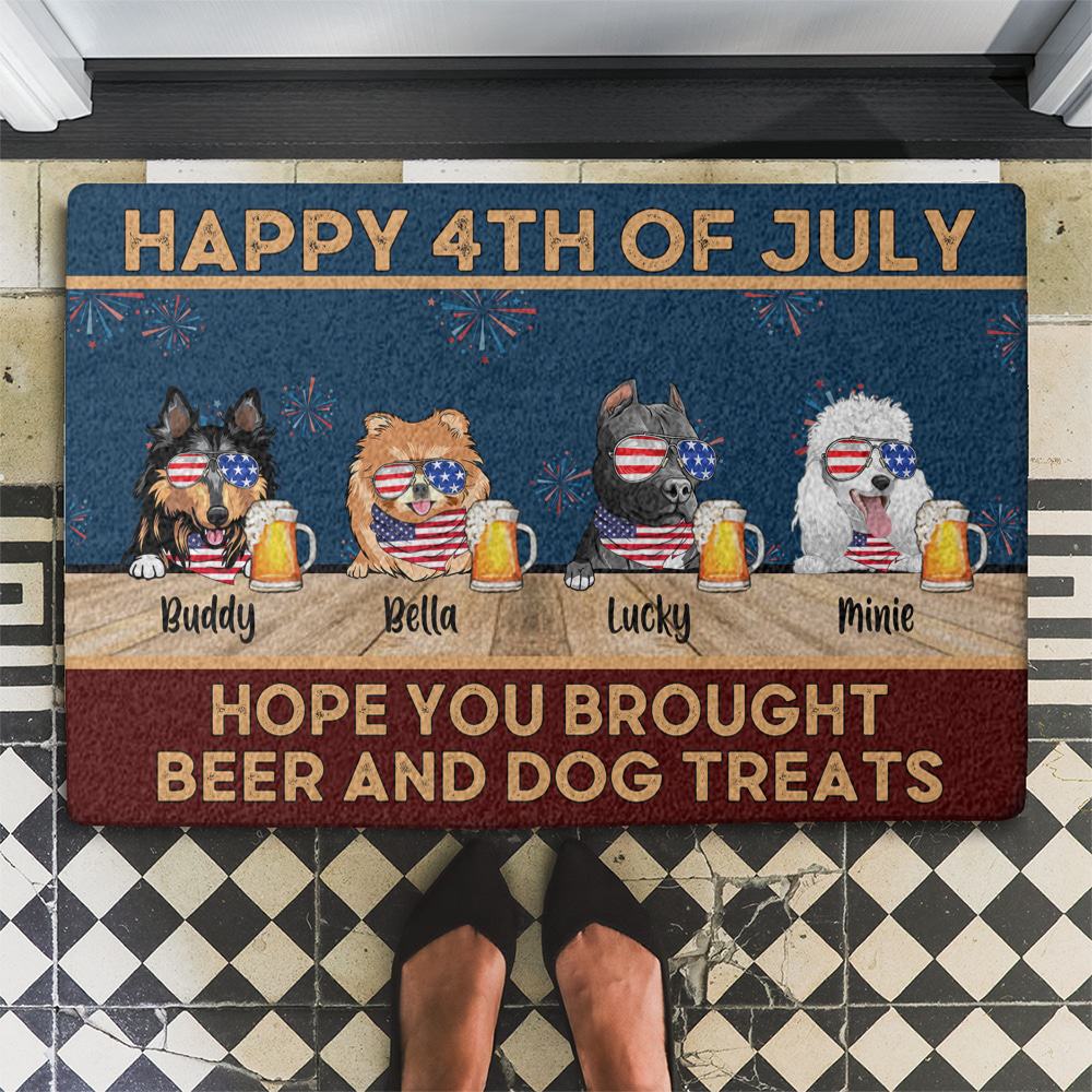 Happy Independence Day Beer And Dog Treats Gift For 4th Of July