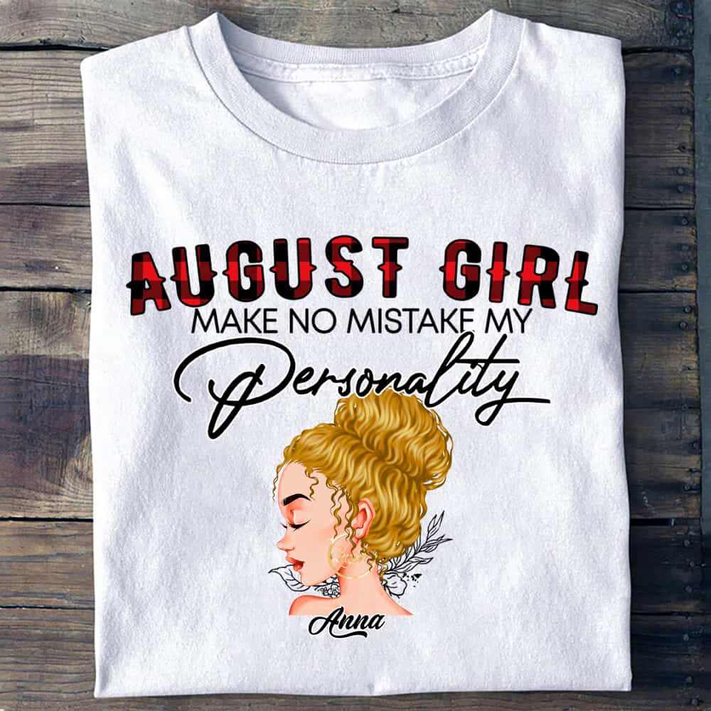Personalized August Birthday T Shirt, Custom Birthday Shirt