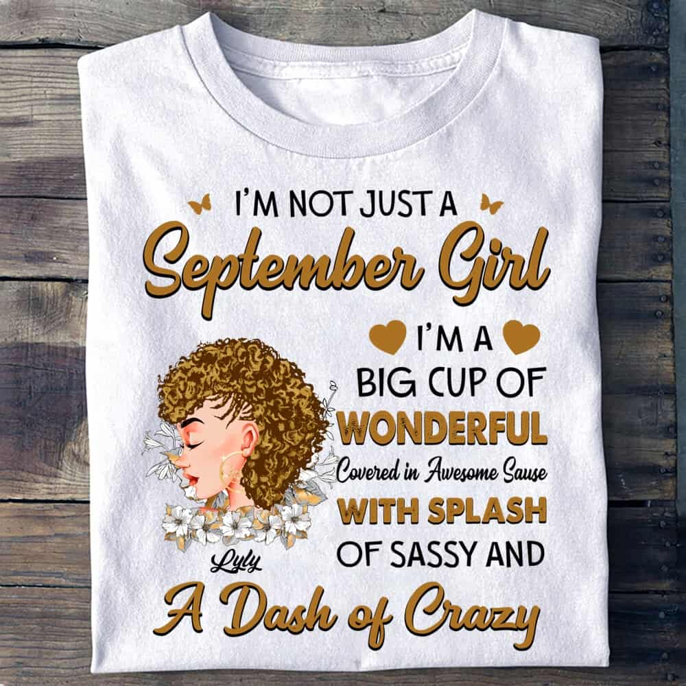 Personalized September Birthday T Shirt, Custom Birthday Shirt