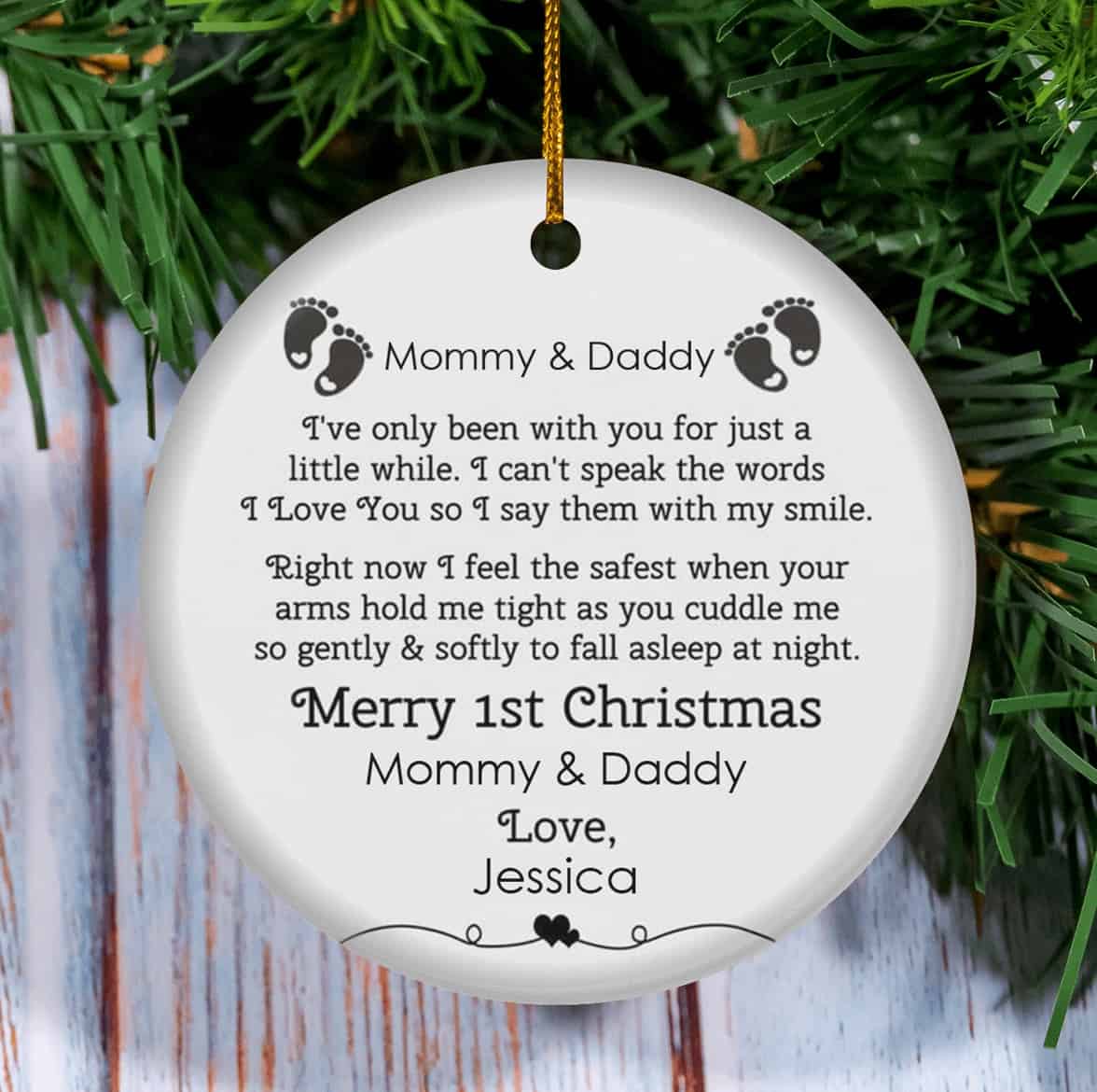 Mommy and hot sale me ornaments