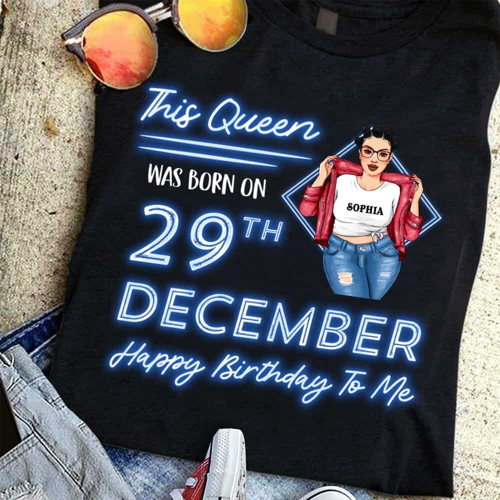 This Queen Was Born In December, Personalized Custom December