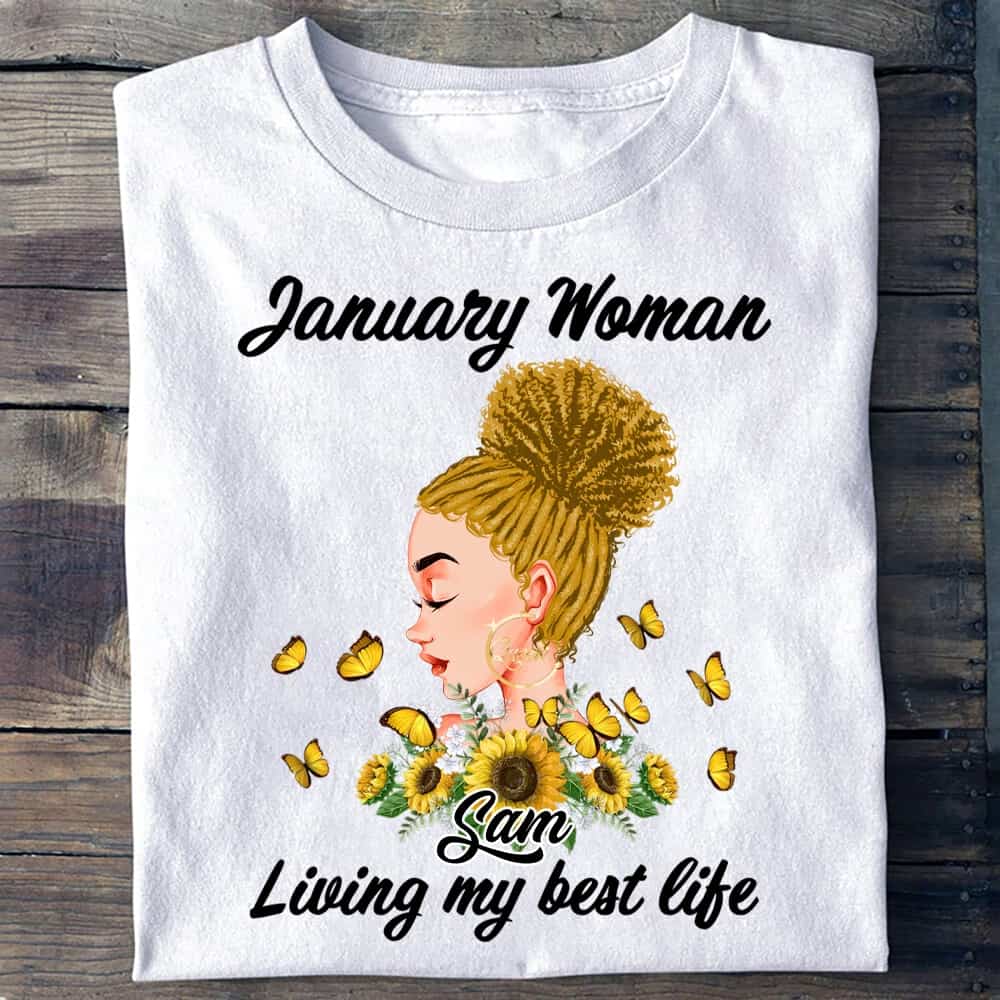 January Birthday Personalized T Shirt, Custom Birthday Shirt