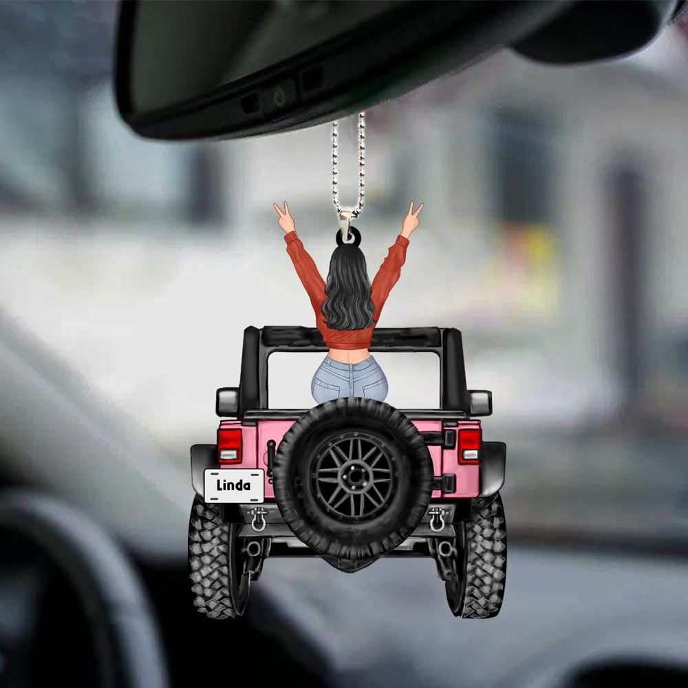 Jeep girl keychain deals