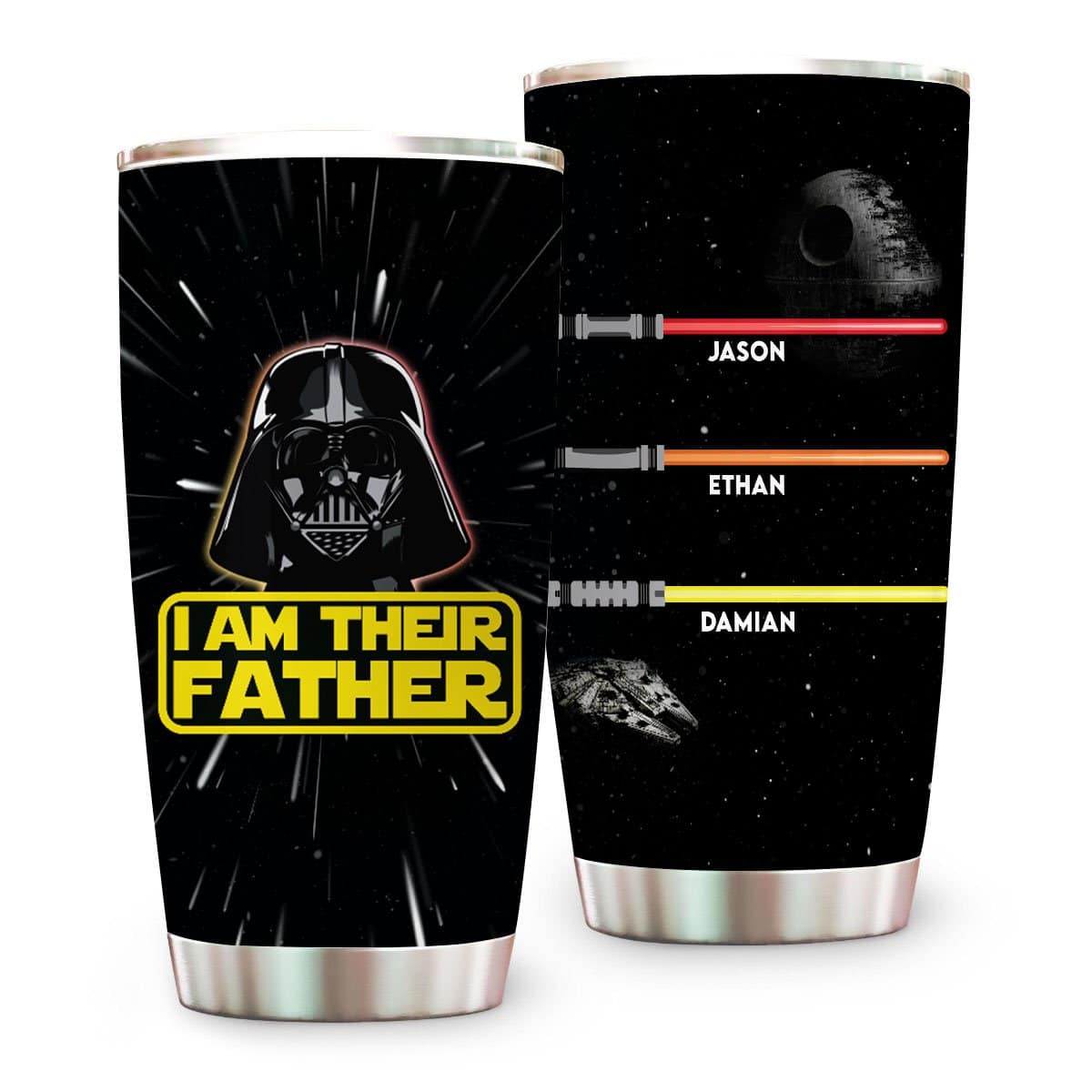 I Am Their Father Personalized Tumbler, Gift For Dad