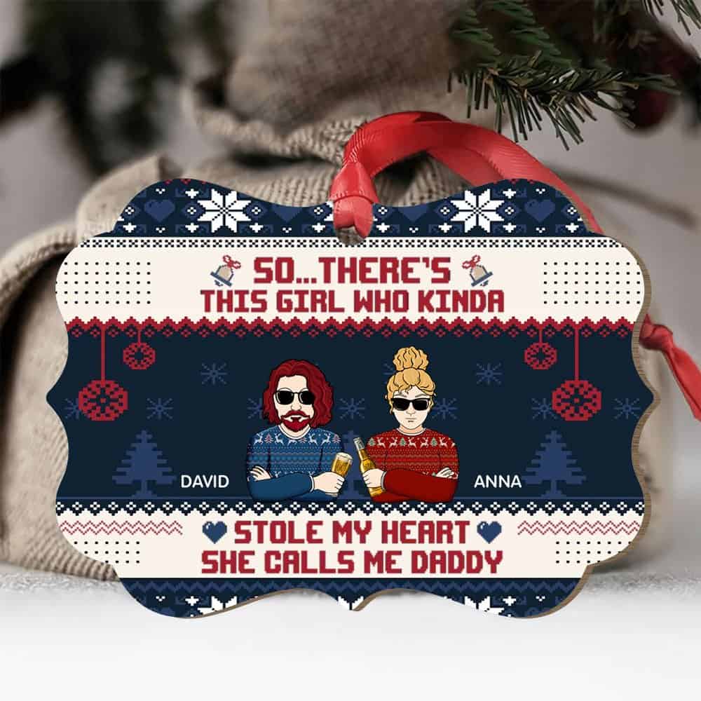 Décoration De Noël Acrylique Personnalisée Pour Couple De