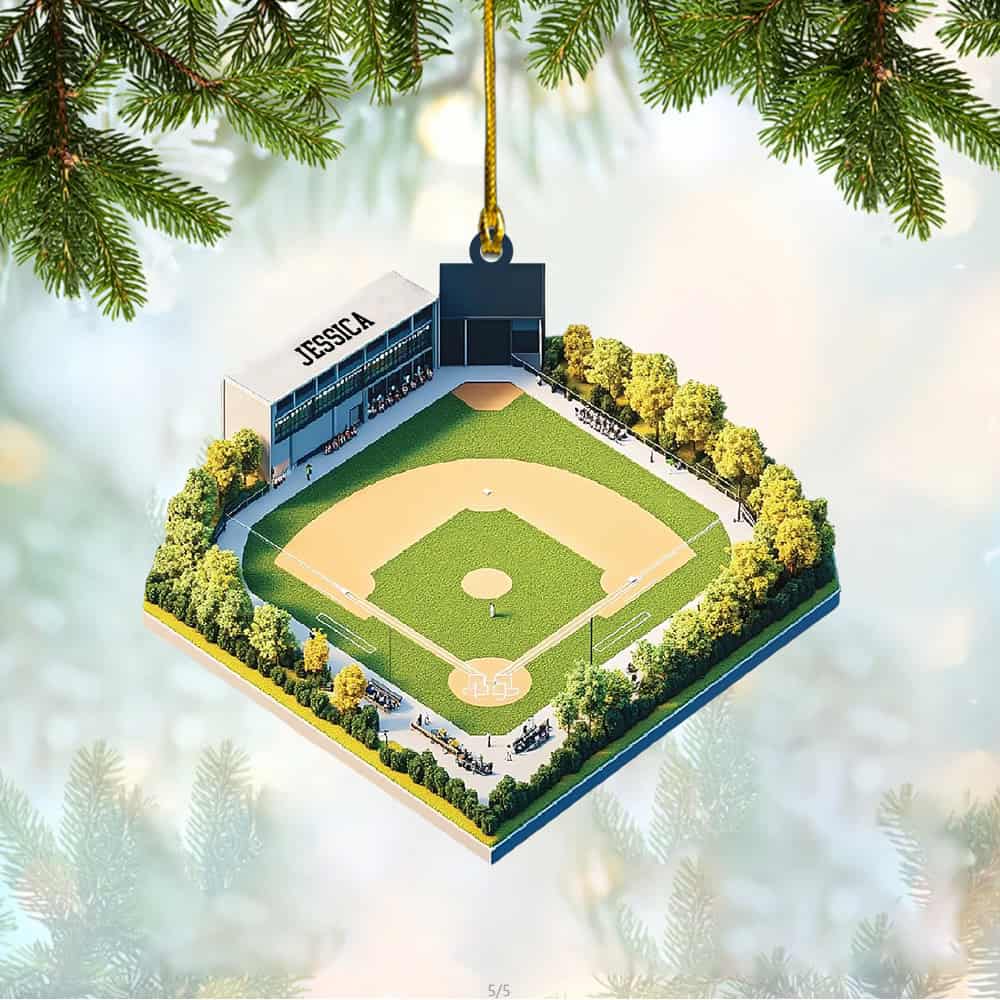 Personalized Baseball Ornament For Team Custom Name Baseball