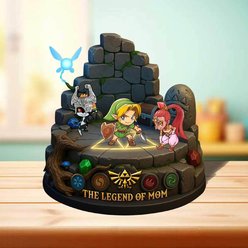 The Legend of Mom, Personalized Custom Shaped Acrylic Plaque