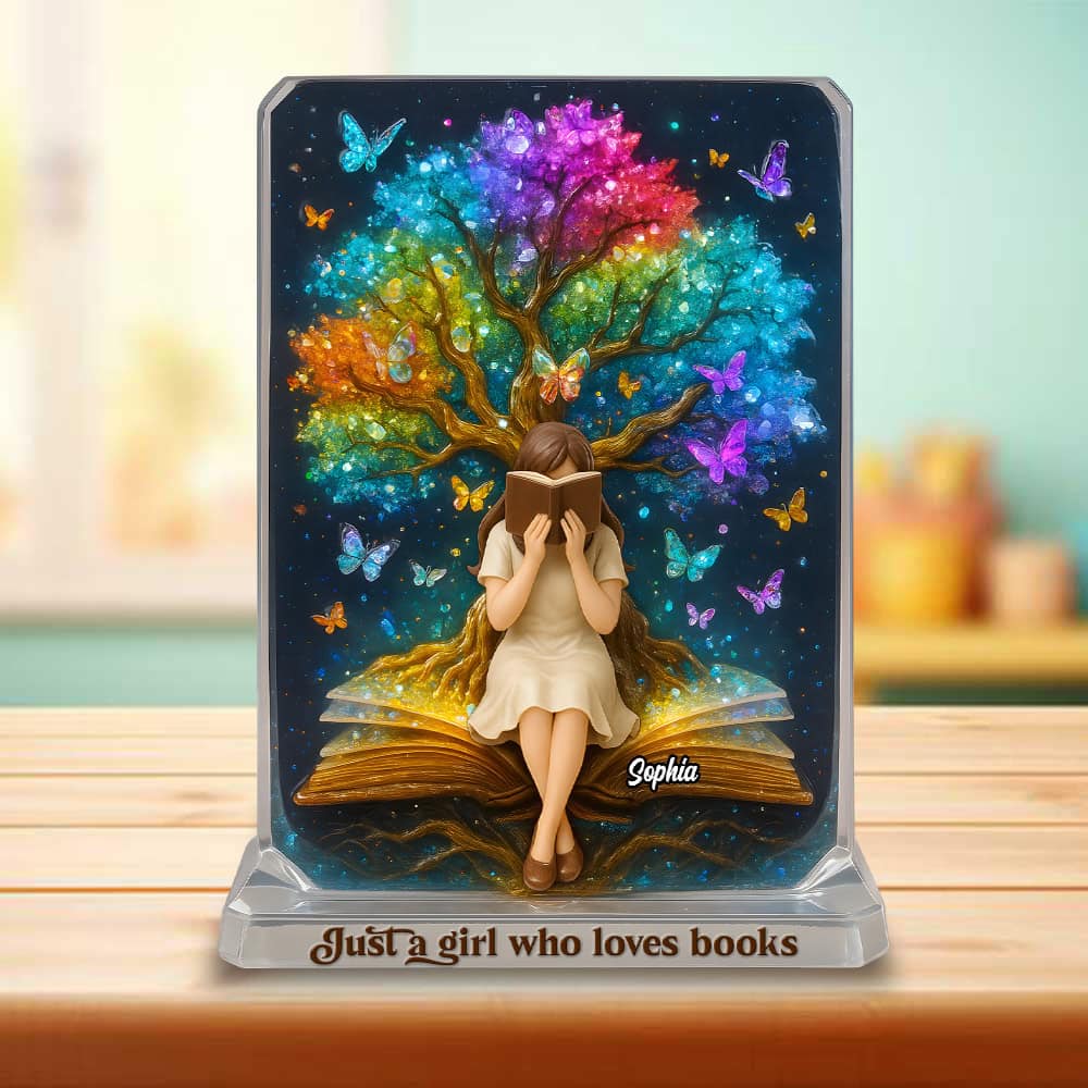 Custom Library Sign Reading Girl Acrylic Plaque - Personalized Gifts For  Book Lovers Designed By Untroubled_Marionette Spread Those Pages, image size:1000x1000