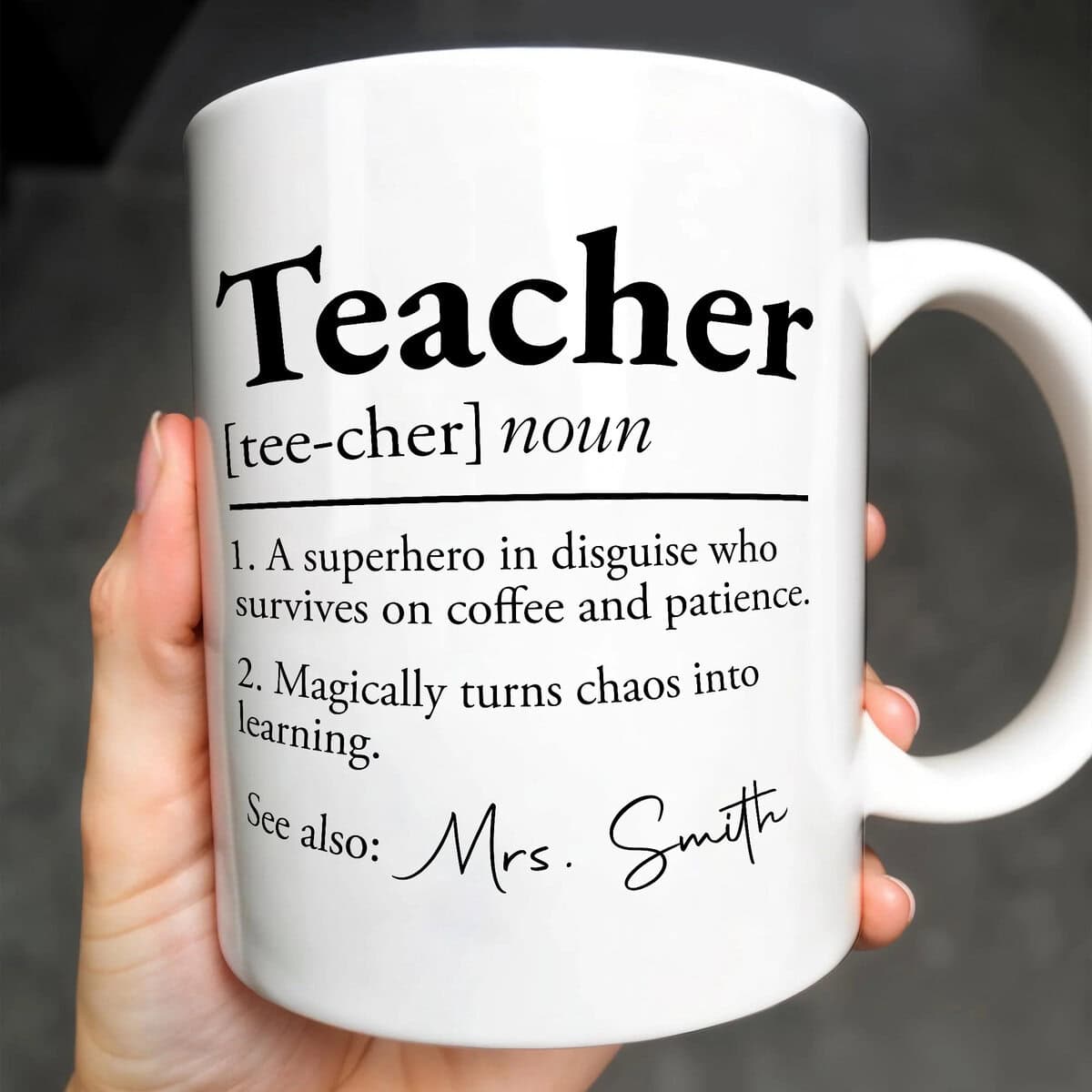 Teacher Definition, Personalized Coffee Mug, Gift For Teachers -  Gearcustoms.com